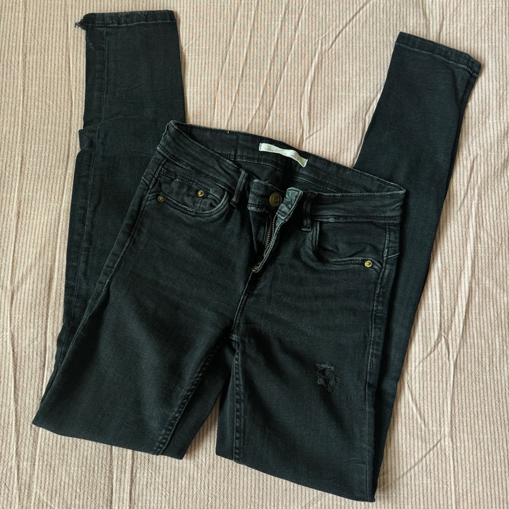 Zara Black Denim Jeans